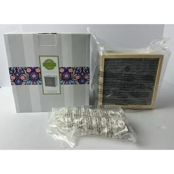 Scentsy Warmer Letterboard Retired New in Original Box *No Instructions* - Picture 2 of 9